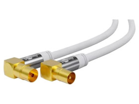 ANT-90-M/F-1000-WH Kabel 10m PVC biały 75 Obsługa: 4K, FullHD, UHD 2160p