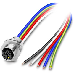 Sensor actuator cable, M12-cable socket, straightto open end, 2m, 5 poles