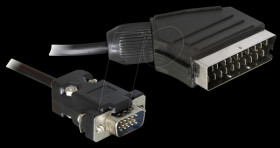 65028 Cable Video Scart Ausgang > VGA Input 2m