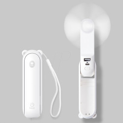 F8X-WHITE JISULIFE F8X 3-in-1 mini fan, white