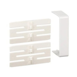 Łącznik z osłoną połączenia - 95 x 55 mm - PC/ABS - biel polarna Optiline 45 ISM10206P