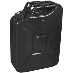 Sealey JC20SCB Screw Cap Metal Jerry Can 20L - Black
