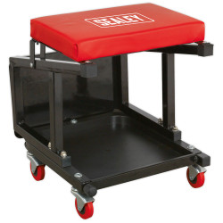 Sealey SCR16 Mechanic&#x27;s Utility Seat &amp; Step Stool