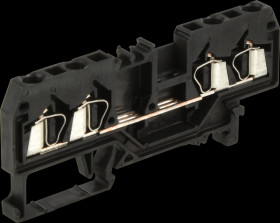 280-831 Feed-through terminal, 4-conductor, 1 pole, diameter 0.08 - 2.5