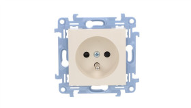 Simon 10 Gniazdo Pojedyncze Z Uziemieniem Z Przesłonami Torów Prądowych...