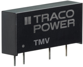 DC converter, 10.8-13.2 VDC, 1 W, 1 output, 5 VDC, 73 % efficiency, TMV 1205S