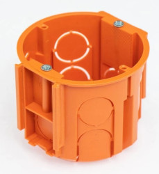 Puszka podtynkowa łączeniowa z wkrętami 60mm fi 68mm A.0082