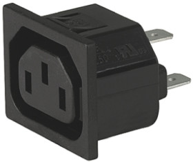 Złącze IEC IEC C13, na Zatrzask Żeński 15A Proste Lutowane Schurter