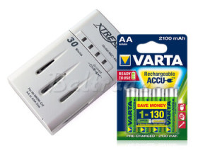 XTREME 4A07 + 4 x R6/AA Varta Ready2Use 2100