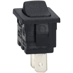 Bulgin H8601VBAAA SPST Miniature Non Illuminated Off-On Black Rocker Switch