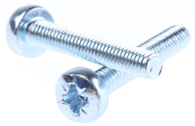 Śruby maszynowe M4 łeb z łbem walcowym soczewkowym Stalowe długość 25.0mm skok 0.70mm