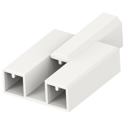 Connector, 3 pole, natural, 284406-3