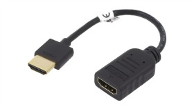 Hdmi.Ad01-0.1Bk Kabel Hdmi 2.0 Hdmi Gniazdo,Hdmi Wtyk 0,1M Czarny