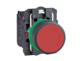 Harmony XB5 Przycisk płaski czerwony plastikowy XB5AA42 SCHNEIDER ELECTRIC