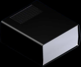 ABS enclosure, (L x W x H) 198 x 178 x 90 mm, black (RAL 9004), AUS 23.9