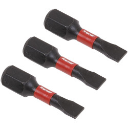 Sealey AK8201 Slotted 4.5mm Impact Power Tool Bits 25mm - 3pc