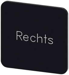 Tabliczka opisowa Siemens 3SU1900-0AF16-0AH0 (S x W) 22 mm x 22 mm Rechts 10 szt.