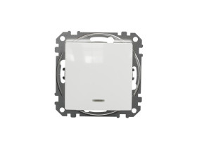 SEDNA DESIGN & ELEMENTS Wyłącznik pojedynczy z sygnalizacją załączenia biały SDD111101N SCHNEIDER ELECTRIC