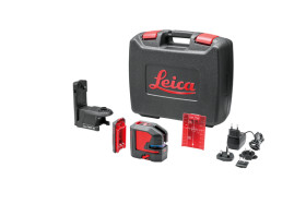 864431 Cross-/dot-line laser, red, laser class 2, incl. battery