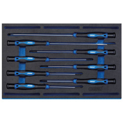 Draper 63399 Extra Long Precision Screwdriver Set 1/4 Drawer EVA Insert Tray 8Pc
