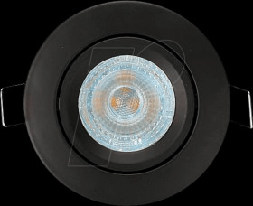 4331 Ceiling mounting ring, round, swivelling, black