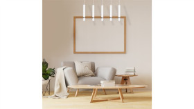 Kinkiet Ścienny Mile White, Klosz Podłużna Tuba Ścienna Na Gu10 K-4413 Kaja...