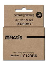 Tusz ACTIS KB-123Bk (zamiennik Brother LC123BK/LC121BK Standard 15 ml czarny)