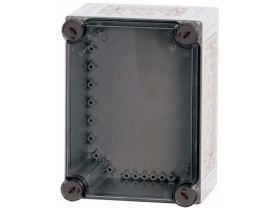 Obudowa hermetyczna natynkowa 187x250x150 mm z wytłoczeniem wstępnym drzwi transparentne IP65 CI23E-125 019570 EATON
