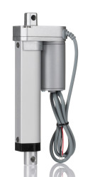 Siłownik liniowy elektryczny długość skoku 100mm obciążenie 500N RS PRO Napięcie wejściowe 24V dc Mikrosiłownik liniowy