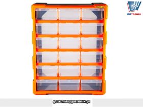 Regał z 18 szufladkami