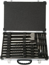 Zestaw dłut i wierteł SDS-PLUS 17 elementów w walizce D-42444