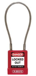 Kłódka średnica szekli: 7mm ABUS z kluczem Na zewnątrz aluminiowa