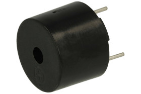Buzzer elektromagnetyczny; TMB12A05; 85 dB (d=0,1m); 4÷8V; 30mA; fi 12mm; 2,5kHz; przewlekany (THT); 5; ciągły; z generatorem; p