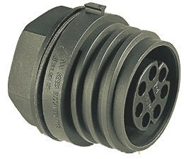 Złącze wielostykowe przemysłowe 3-pinowe, panelowe Wtyczka Bulgin