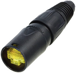 Plug housing, black, for RJ45 connector, NE8MX-B-1