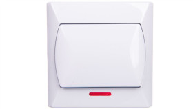 Akcent Łącznik Pojedynczy Z Podświetleniem Biały Łp-1As/00
