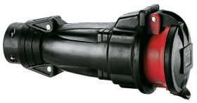 Złącze przemysłowe - zasilające 16A Gniazdo 415 V 3P + E Żeński Legrand Czerwony Montaż na kablu IP44