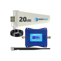 Wzmacniacz LTE+GSM zestaw 350m (ant.bat+zewn/wzmacniacz)