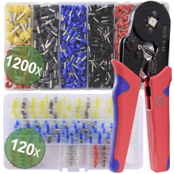 Quadrios 22T008 Crimper Set 0.25-10 mm&#xB2; Ergonomic Handle Ferrule Set