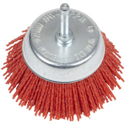 Sealey NFB75 75mm Nylon Filament Cup Brush with 6mm Shaft