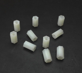 10 pcs M3x10 Distance Sleeve Post Standoff Spacer Polyamide Column