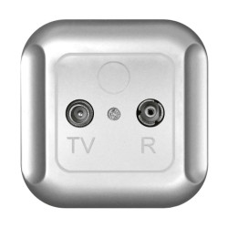 TOPAZ Gniazdo antenowe RTV końcowe GAP-T/K srebrne