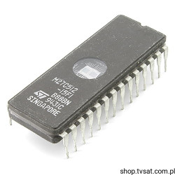 M27C512-15F1 512Kbit UV EPROM DIP28CW STM USED