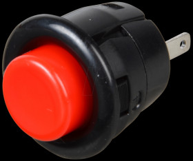 DS 412 ROT Push button miniature, 3 A - 125 V, 1x on, red