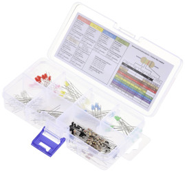 Dioda LED THT TRU COMPONENTS TC-11441756, 3 mm, 55 mcd, 330 mcd, 420 mcd, 2500 mcd, 14400 mcd, 130 szt.