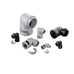 Łącznik do kanałów kablowych gwint PG11 10mm Nylon 6 Czarny