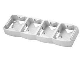 GAZELA Puszka natynkowa 4 poczwórna pionowa biały PNP-4JV/00 OSPEL