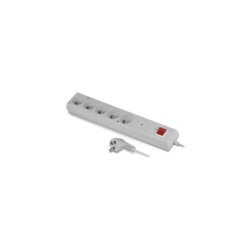 Listwa przeciwprzepięciowa 5-gniazdowa 3m z filtrem przeciwzakłóceniowym PS-5PF biała Plastrol