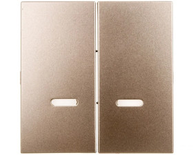 Simon 54 Klawisz podwójny do SW6/2XLM, SW7/2XM i SW6P1M z podświetleniem złoty mat DKW9L/44