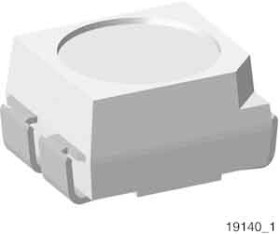 AEC-Q101 Dioda LED COB, VLMV3100, 3 V, 10mA, Czerwony, 10 mcd, 2.4mm